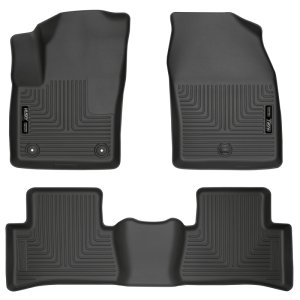 Toyota C-HR Floor Mats - Front + Rear - Husky Liners - Weatherbeater - Black - `18-`27